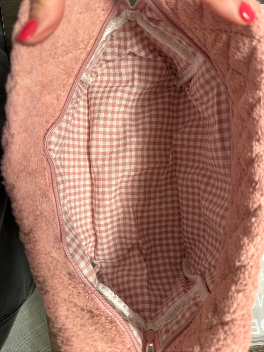 Moon Nude Pink Quilted Cosmetic Bag — image 3 of 6